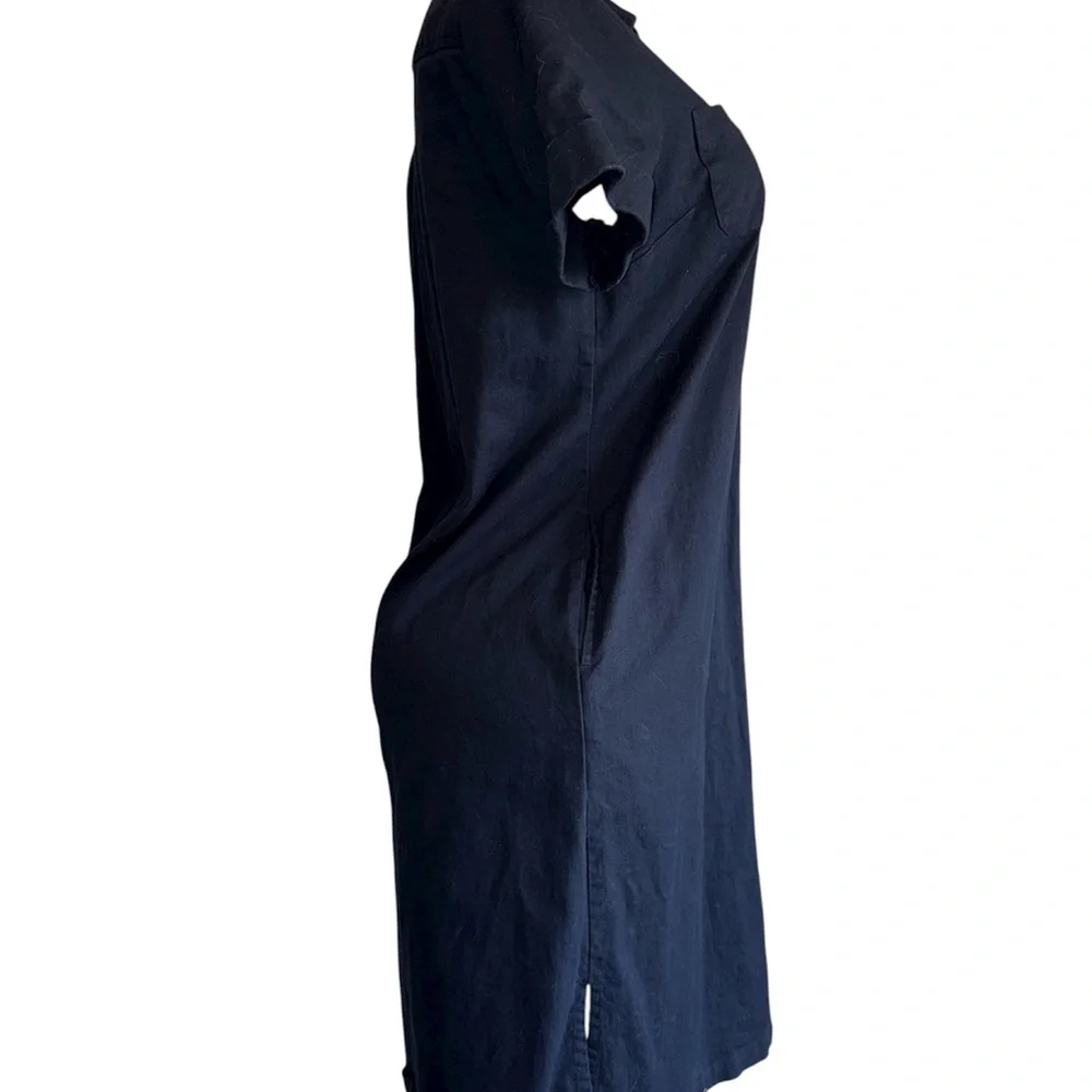 CHADWICKS Vintage Button Front Shirt Dress, Cotton, Safari Navy Sz 16 90s - Picture 6 of 12